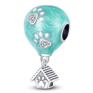 Charms do bransoletki Srebro 925 Balon Buda Psa Łapka