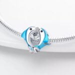 Charms do bransoletki Srebro 925 Delfiny Charms do bransoletki Srebro 925 Delfiny