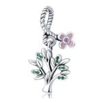 Charms do bransoletki Srebro 925 Drzewo i Kwiat