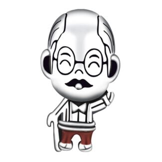 Charms do bransoletki Srebro 925 Dziadek z laską