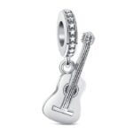 Charms do bransoletki Srebro 925 Gitara
