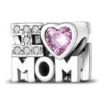 Charms do bransoletki Srebro 925 I Love Mom