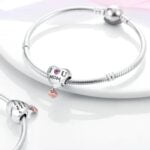 Charms do bransoletki Srebro 925 Serce I Love You Mom