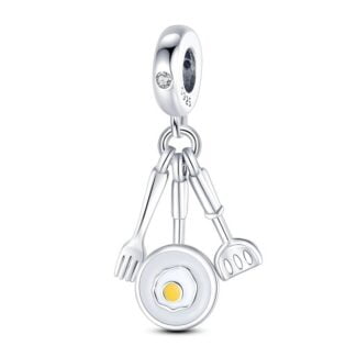 Charms do bransoletki Srebro 925 Śniadanie