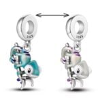 Charms do bransoletki Srebro 925 Kameleon zmieniający kolor