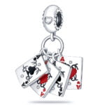 Charms do bransoletki Srebro 925 Karty do gry Asy Charms do bransoletki Srebro 925 Karty do gry Asy