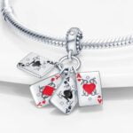 Charms do bransoletki Srebro 925 Karty do gry Asy Charms do bransoletki Srebro 925 Karty do gry Asy