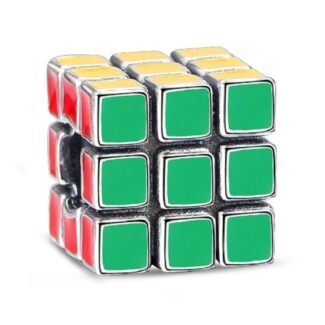 Charms do bransoletki Srebro 925 Kostka Rubika