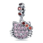 Charms do bransoletki Srebro 925 Kotek Hello Kitty