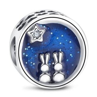 Charms do bransoletki Srebro 925 Króliczki