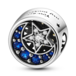 Charms do bransoletki Srebro 925 Księżyc Gwiazda Słońce
