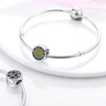 Charms do bransoletki Srebro 925 Księżyc Gwiazda Słońce