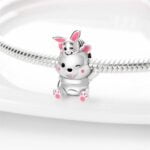 Charms do bransoletki Srebro 925 Kubuś Puchatek i Prosiaczek