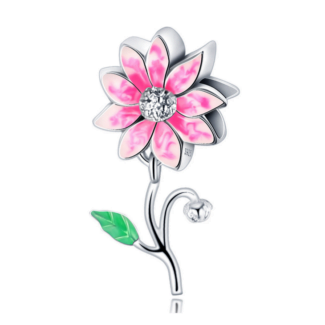 Charms do bransoletki Srebro 925 Stokrotka