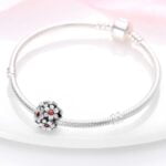 Charms do bransoletki Srebro 925 Kwiatki