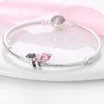 Charms do bransoletki Srebro 925 Kwiaty