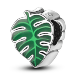 Charms do bransoletki Srebro 925 Liść Monstera