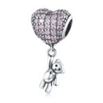 Charms do bransoletki Srebro 925 Miś i Balon