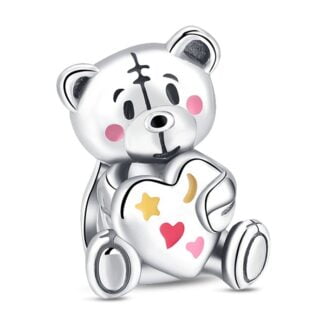 Charms do bransoletki Srebro 925 Miś