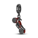 Charms do bransoletki Srebro 925 Czarny Motor Charms do bransoletki Srebro 925 Czarny Motor