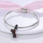 Charms do bransoletki Srebro 925 Czarny Motor Charms do bransoletki Srebro 925 Czarny Motor