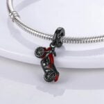 Charms do bransoletki Srebro 925 Czarny Motor Charms do bransoletki Srebro 925 Czarny Motor