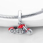 Charms do bransoletki Srebro 925 Motor Chopper