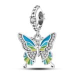 Charms do bransoletki Srebro 925 Motyl