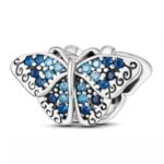 Charms do bransoletki Srebro 925 Motyl
