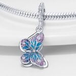 Charms do bransoletki Srebro 925 Motyl