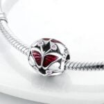 Charms do bransoletki Srebro 925 Motyl