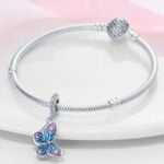 Charms do bransoletki Srebro 925 Motyl