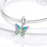 Charms do bransoletki Srebro 925 Motyl