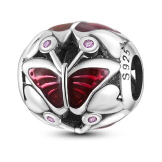 Charms do bransoletki Srebro 925 Motyl