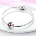Charms do bransoletki Srebro 925 Motyl