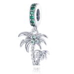 Charms do bransoletki Srebro 925 Palmy i Kokosy