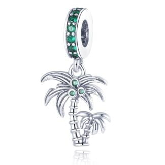 Charms do bransoletki Srebro 925 Palmy i Kokosy