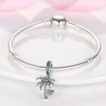 Charms do bransoletki Srebro 925 Palmy i Kokosy