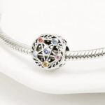Charms do bransoletki Srebro 925 Gwiazda Pentagram