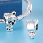 Charms do bransoletki Srebro 925 Piesek