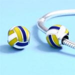 Charms do bransoletki Srebro 925 Piłka do siatkówki