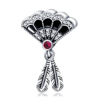 Charms do bransoletki Srebro 925 Łapacz Snów Pióropusz