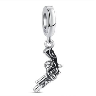 Charms do bransoletki Srebro 925 Rewolwer
