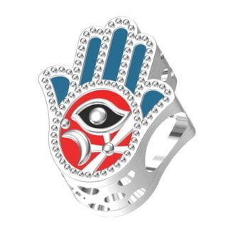 Charms do bransoletki Srebro 925 Ręka Fatimy