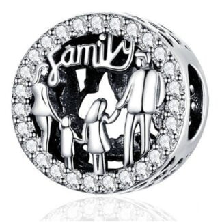Charms do bransoletki Srebro 925 Rodzina