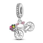 Charms do bransoletki Srebro 925 Rower