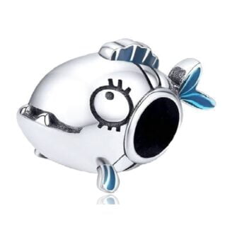 Charms do bransoletki Srebro 925 Ryba Pirania