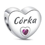 Charms do bransoletki Srebro 925 Córka