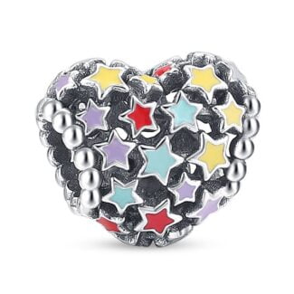Charms do bransoletki Srebro 925 Serce