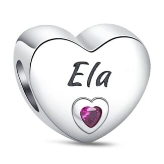 Charms do bransoletki Srebro 925 Imię Ela